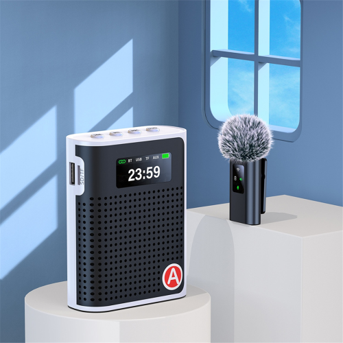 Digital Display Wireless Collar Amplifier Little Bee Multi-Function Portable Speaker for Teacher Tour Guide 2
