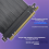 PCIe 5.0 X16 Riser Cable for H1 270Reverse Right Angle Silver Plated GEN 5/4 64GB/S GPU Extension 40CM 6