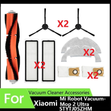For Mi Robot Vacuum-Mop 2 Ultra STYTJ05ZHM Vacuum Cleaner Accessories Dust Bags Mop Cloth Main Side Brush Parts