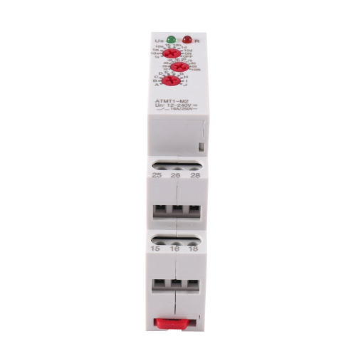 12-240VAC/DC Din Rail Type Time Delay Relay 16A/250VAC Multifunction Timer with 10 Function Choices, ATMT1-M2 2