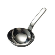 Stainless Steel Thickened Deep Soup Ladle Short Handle Big Round Head Spoon Drink Eat Noodle