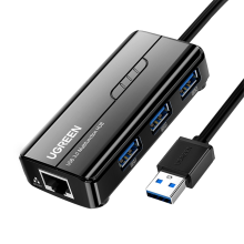 USB3.0 Ethernet Adapter 1000Mbps USB RJ45 HUB for Laptop Lan Network Card