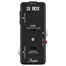 DI BOX LEF-331 Micro-DI with Cab Sim and Gain Guitar Effect Pedal True Bypass