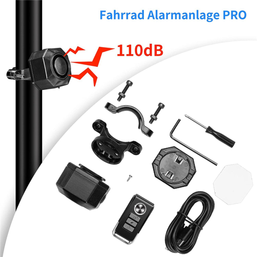 Bicycle Alarm System with Remote Control Wireless Tracker Anti-Theft Bike 2