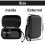 For D30 D35/ D11/ Multifunctional Portable Black Barcode Printer Organizer Bag 7