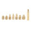 Heat Insert Nut Iron Tip M2-M8 Brass Hot Melt Insertion Tool for 3D Printer Set Soldering Tips 8