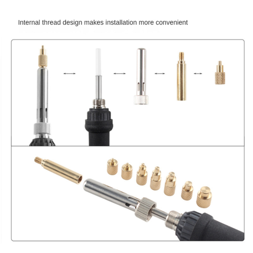 Heat Insert Nut Iron Tip M2-M8 Brass Hot Melt Insertion Tool for 3D Printer Set Soldering Tips 2