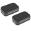 2 PCS Small Storage Box with Lid Rectangular Tin Boxes Metal for Home Black 2
