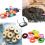 2 PCS Small Storage Box with Lid Rectangular Tin Boxes Metal for Home Black 7