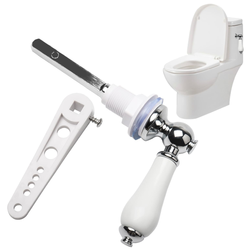 Ceramic Toilet Flush Handle, Handles Lever Traditional Victorian Style Handle Replacement Kit 2