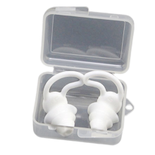 Soundproof Earplugs Three Layer Silicone Waterproof Swimming Ear Plugs Sleep Noise Reduction Comfortable-E