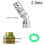 Adjustable Sprayer Nozzle Tips 2 Sets High Pressure Misting 1.5mm Aperture 4