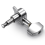 12 Pack Acoustic Guitar Pins Tuner Head Knobs (6 Left + 6 Right) Silver 7