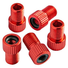 5Pc Aluminum Alloy Bike Valve Adapter Inner Tube Caps Cover Racing Bicycle Inflate Tire Part Red