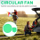 Foldable Round Fan-Green 6