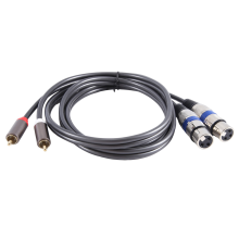 Hifi Audio Cable 2 Male to Xlr 3 Pin Female Mixing Console Amplifier Dual Shileded 1.5M