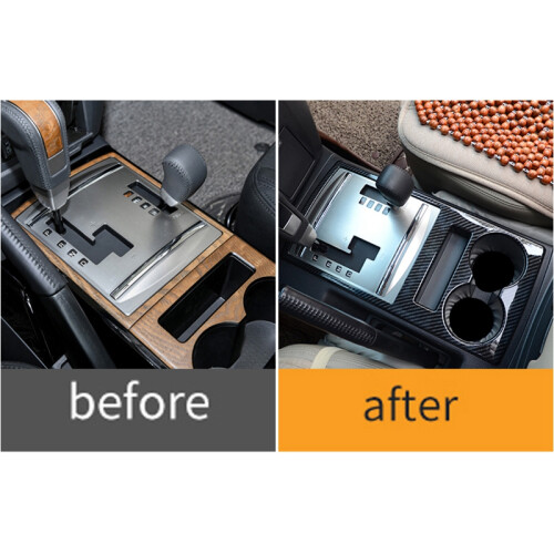 for 2007-2019 Car Central Control Gear Shift Panel Cover Water Cup Trim Frame Fit Inner Accessories 2