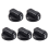 5 PCS Kitchen Black Plastic Gas Stove Cooker Control Knobs 1