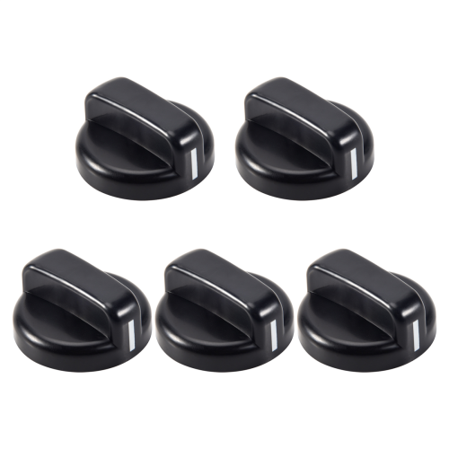 5 PCS Kitchen Black Plastic Gas Stove Cooker Control Knobs 1