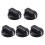 5 PCS Kitchen Black Plastic Gas Stove Cooker Control Knobs 8