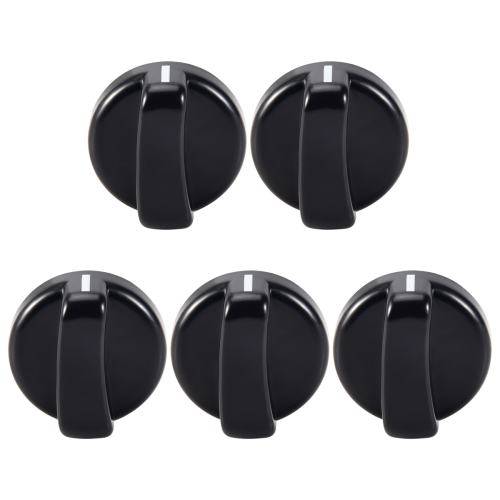 5 PCS Kitchen Black Plastic Gas Stove Cooker Control Knobs 2