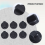 7 pcs. 8mm hole black gas stove cooker rotary switch knobs for the kitchen 7