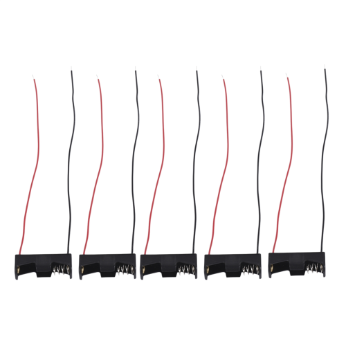 5PCS 1 23A A23 12V Battery Storage Clip Holder Box Case Cell With Wire