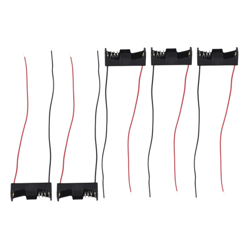 5PCS 1 23A A23 12V Battery Storage Clip Holder Box Case Cell With Wire 2