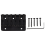Black 6 string Fixed Hard Tail Guitar Bridge For Strat 4
