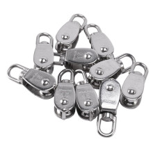 Crane Pulley Block M15 Lifting Swivel Hook single Hanging Wire Towing Wheel 10Pcs