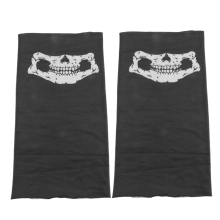 2PCS Cool Bicycle Ski Half Face Mask Ghost Scarf Multi Use Neck Warmer