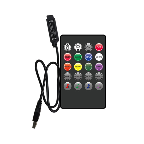 5V Music RGB Controler USB Control 20Key Controller IR Wireless Sync Light Dimmer for Led Lights Strips 1