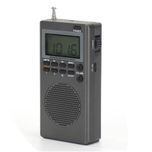 Portable Pocket FM AM Radio Alarm Clock Sleep Timer Digital Great Reception Battery Operated for Outdoor Survival