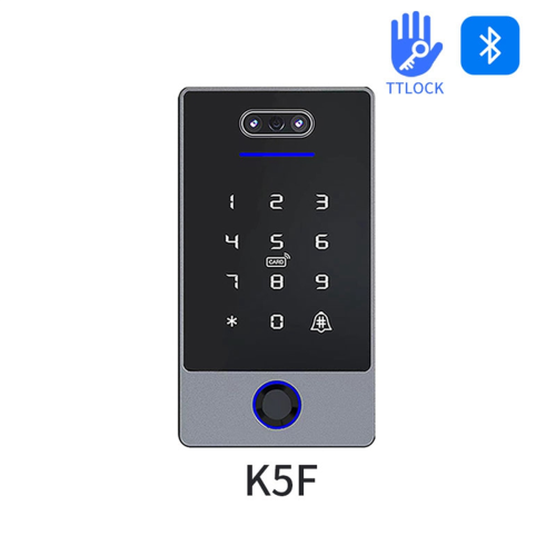 TTLock Face Recognition Access Control Keypad Standalone Waterproof Fingerprint Controller for Door Lock-B 2