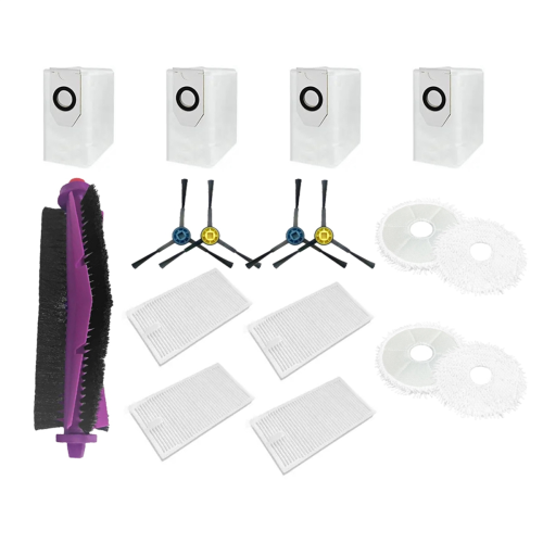 For V12 Replacement Part Accessories Consumables Main Side Brush Filter Mop Cloth Dust Bag 1