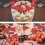 100 Pcs Solid Red Toothpick Flags Small Mini Plain Color Stick Cupcake Toppers DIY Decoration 6