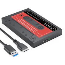 SSD Enclosure, 2.5Inch Hard Drive Enclosure to USB3.0 Adapter External Converter Case for PC Laptop