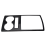 2PCS for 2007-2019 Car Central Control Gear Shift Panel Cover Water Cup Holder Trim Frame Accessories 7