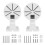 Security Camera Mount Bracket,ABS Indoor Outdoor Wall L-Type Bracket for CCTV Dome IP Mounting 8