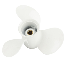 664-45952-00-EL 9 7/8 x 14 Aluminum Boat Outboard Propeller for 20-30HP White 10 Spline Tooth 3 Blades RH