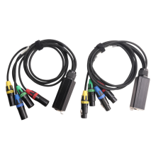 1 Pair XLR 4-Channel 3-Pin Multi Network Stage and Studio Connection, Male Female Cable Audio RJ45