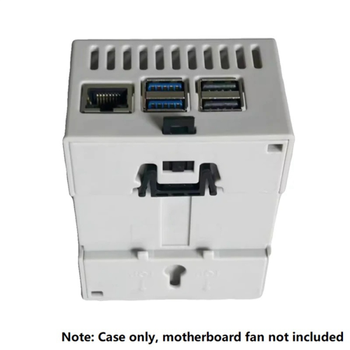 For 5 Case DIN Rail Shell ABS Large Inner Space Clear Top Electric Box for RPi Pi 2