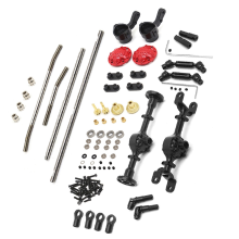 RC Crawler Wheel Axle Kit, for W170 Car Metal Front Middle Rear Steel Gear Drive Shaft Upgrades Parts
