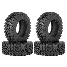 4PCS 90Mm 1.9 Rubber Tire Wheel Tyre for 1/10 RC Crawler Car TRX4 D90 Axial SCX10 II III Redcat MST