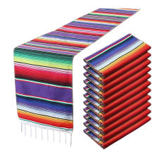 2Pcs Mexican Table Runner 14 x 108 Inch for Party Wedding Decorations Outdoor Picnics Dining