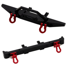 For 1/12 MN128 Shepherd Remote Control Vehicle Parts Accessories Upgrade Front Rear Bumper Guard Black