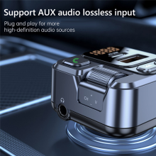 Car FM Transmitter Modualator Bluetooth MP3 Player AUX Audio Receiver USB Type C PD30W Charger Handsfree