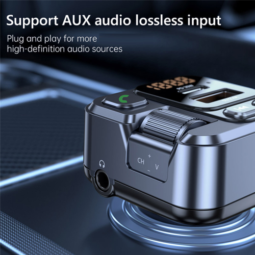 Car FM Transmitter Modualator Bluetooth MP3 Player AUX Audio Receiver USB Type C PD30W Charger Handsfree