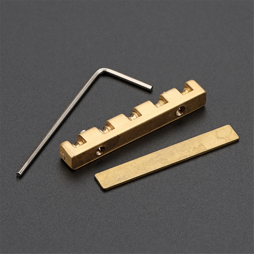Electric Guitar Brass Nut 42mm Height Adjustable Roller 6 String Replacement Parts 1