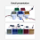 LED Digital Voltmeter Ammeter Hertz Meter AC6-500V Signal Lights Voltage Current Frequency Indicator Tester Red 7